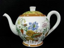 Authentic HERMES'Tea pot','Sugar pot' &'Milk pitcher'Set Siesta