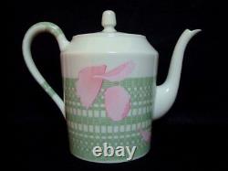 Authentic Hermes'Tea pot','Sugar pot' &'Milk pitcher' Set Pivoines