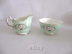 Aynsley Soft Green Floral 22piece Tea Set with Matching Teapot & Water Jug