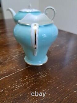 Aynsley Teapot Set Blue Floral