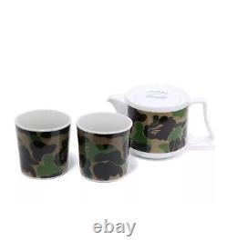 BAPE A Bathing Ape ABC CAMO TEA POT SET Japan 1I80193004 Rare Porcelain Set