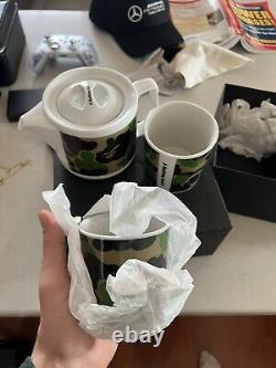 BAPE A Bathing Ape ABC CAMO TEA POT SET Japan 1I80193004 Rare Porcelain Set