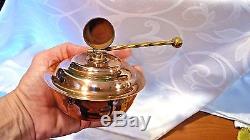 Beautiful Copper And Brass Tea-coffee-sugar-creamer- Burner Tray Set