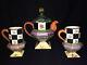 Beautiful Vintage Kelp & Urchin Mackenzie Childs Torquay Tea Pot + 2 Large Mugs