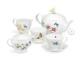 Butterfly Meadow 9 Piece Teapot Set Tea Set Service For 2 White, White Teapots