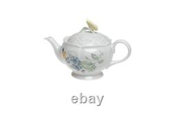 BUTTERFLY Meadow 9 Piece Teapot Set Tea Set Service for 2 WHITE, White Teapots