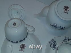 B & G Tea Bar-bio Germany Grange Tea Set-1 Teapot And 2 Cups With Saucers New