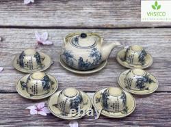 Bat Trang Pottery Ceramic Tea Set Authentic Vietnamese Craftsmanship Village