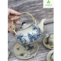 Bat Trang Pottery Ceramic Tea Set Authentic Vietnamese Craftsmanship Village