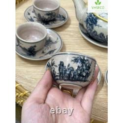 Bat Trang Pottery Ceramic Tea Set Authentic Vietnamese Craftsmanship Village
