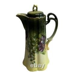 Bavaria Chocolate Pot Tea Coffee Hand Painted Artist Signed A Koch Lot Set Of 8
