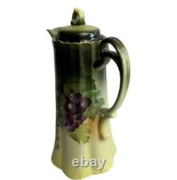 Bavaria Chocolate Pot Tea Coffee Hand Painted Artist Signed A Koch Lot Set Of 8