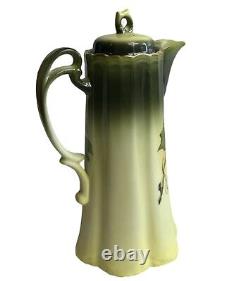 Bavaria Chocolate Pot Tea Coffee Hand Painted Artist Signed A Koch Lot Set Of 8