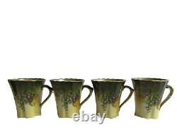Bavaria Chocolate Pot Tea Coffee Hand Painted Artist Signed A Koch Lot Set Of 8