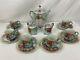 Beautiful Antique 17 Piece Rs Prussia Hand Painted Roses Tea Set