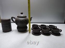 Beautiful Japanese Tea Pot Set for 6 Vintage