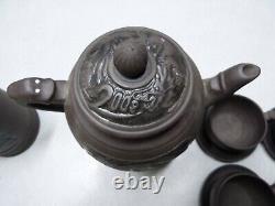 Beautiful Japanese Tea Pot Set for 6 Vintage