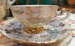 Beautiful Setting for 6 PMD Bavaria 17 Piece China Tea Set