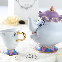 Beauty And The Beast Tea Set Mrs Potts Chip Teapot Cup Ceramics Creative Gift