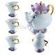 Beauty & The Beast Tea Set Mrs Potts Chip Teapot Ceramics Tea Pot+3 Cups+1 Bowl