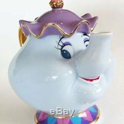Beauty and the Beast Mrs. Potts Chip Teapot Set Tokyo Disney Resort Limited F/S