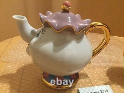 Beauty and the Beast Tokyo Disney Resort Mrs. Potts Tea Pot & Chip Tea Cup Set