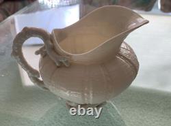 Belleek Echinus Tea Set Black Mark Tray, Teapot, OneCup & Saucer, Sugar & Cream