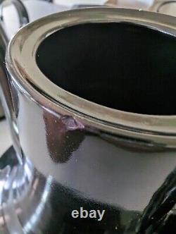 Black Tea Pot SET Made in Italy PAIR of 2 SIGNED 1960s MCM Spaceship Retro Art