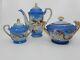 Blue Dragon Ware Moriage Lucky China Tea Set Of 20 Pieces Teapot Cups Saucers