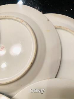 Blue Dragonware Moriage 18pc set 4 cups+ tea pot & sugar bawl, 6+6 plates