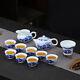 Blue-and-white Porcelain Tea Set Chinese Ceramic Tea Pot Gaiwan Matching Tea Cup