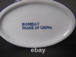 Bombay Blue & White Tile Pattern 10 Pc Set Coffee Pot Teapot Sugar Creamer Mugs