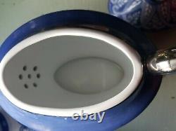 Bombay China ceramic blue white 15pc coffee tea set