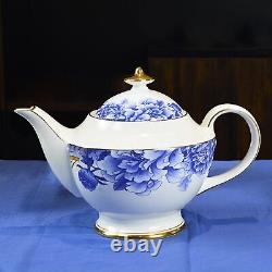 Bone China Tea Set Service 6 Teapot Sugar Bowl Creamer Pitcher