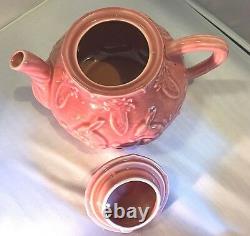 Bordallo Pinheiro Bunny Rabbit Tea Set Portugal Pottery Teapot, Sugar, Creamer