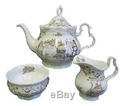 Brambly Hedge Full Size Tea Set Teapot, Milk Jug & Sugar Bowl Royal Doulton