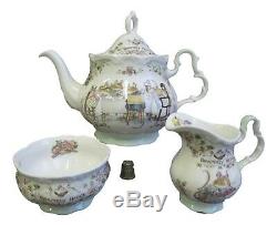 Brambly Hedge Full Size Tea Set Teapot, Milk Jug & Sugar Bowl Royal Doulton