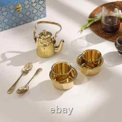 Brass Tea Pot And Davara Set Gift Hamper