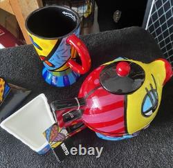 Britto Tea Pot, Mug And Candy Dish 2009
