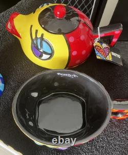 Britto Tea Pot, Mug And Candy Dish 2009