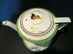 Burleigh Ware Zenith Moonbeams Tea Set Tea Pot. Art Deco / Vintage China. British