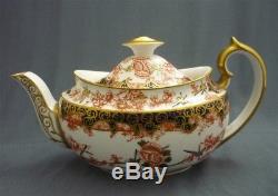 C1908 Royal Crown Derby England 2641 Imari SCISSORS Tea Set Pot & Sugar, Creamer