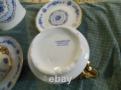 CARLIBRINDE Porcelanas TEA POT Biscuit jar SUGAR BOWL & Plates Set Of 5 Pieces