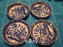 CHILDS TEA SET BLUE WILLOW PATTERN 41 PIECE OCCUPIED JAPAN 1940'S PORCELAIN