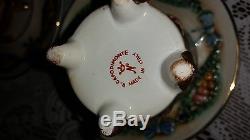 Capodemonte Coffee Demitasse Espresso Set 17 pc Cups Saucers Pot Sugar creamer