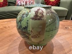 Cardews Terestrial Globe Teapot And 4 Mugs