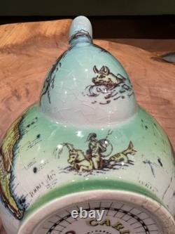 Cardews Terestrial Globe Teapot And 4 Mugs