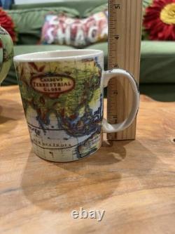 Cardews Terestrial Globe Teapot And 4 Mugs