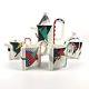 Carnival By Fujimori Teapot Creamer Sugar Mugs Cups Set Kato Kogei Japan Vintage