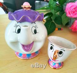 Cartoon Beauty And The Beast Tea Set Mrs Potts Chip Cup Cartoon Teapot Tea Set